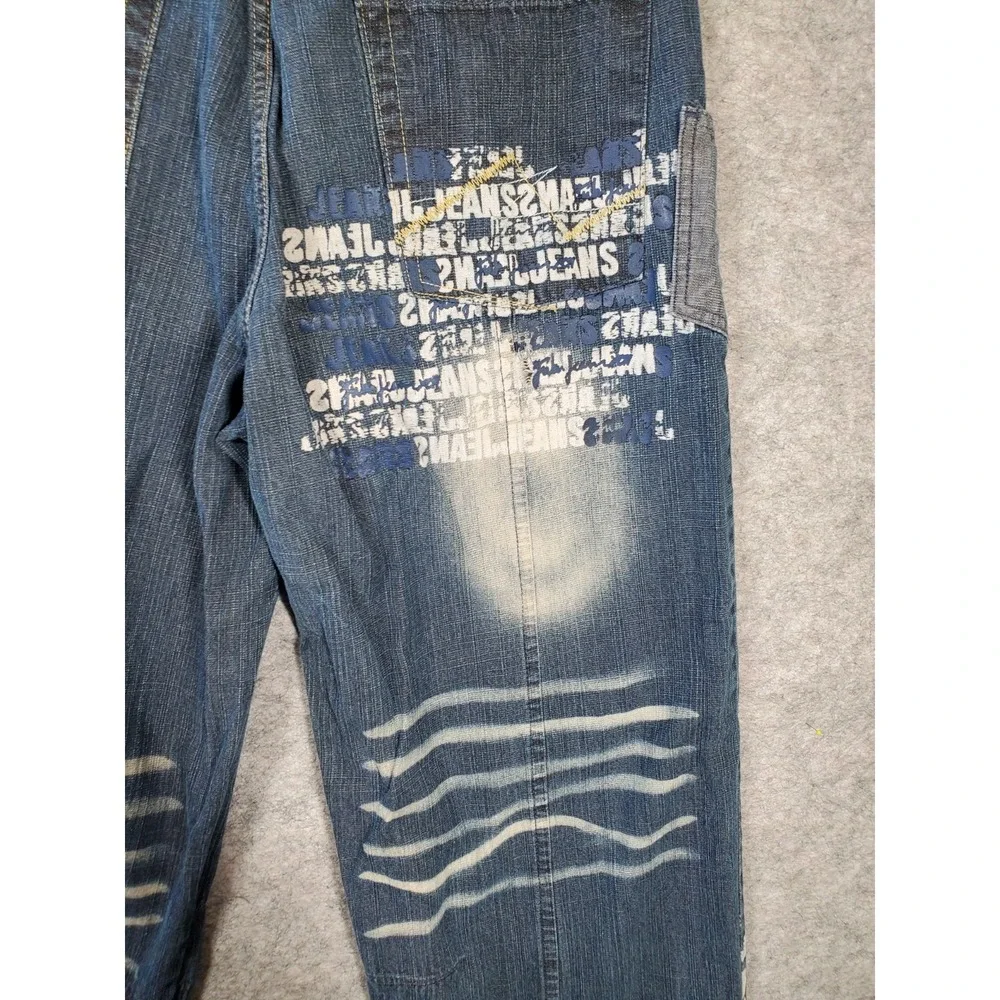 Vintage FUBU Jeans Mens Size 32x34 Blue Denim Skater Y2K Baggy Streetwear
